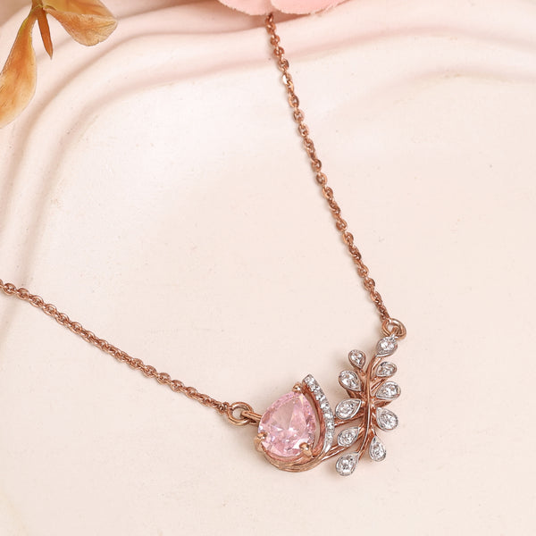 Pink Droplet Vine - 925 Silver