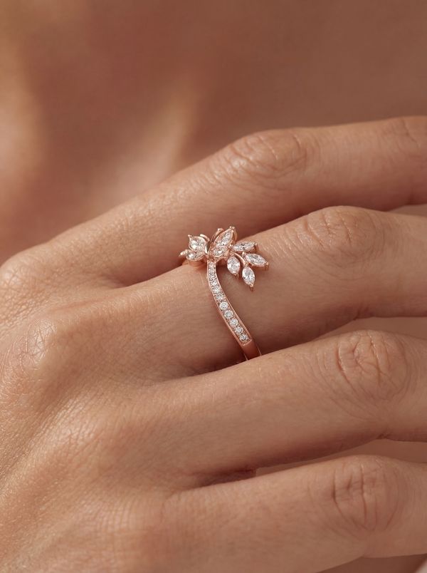 Butterfly Bloom Ring - 925 Silver