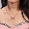 Pink Droplet Vine - 925 Silver