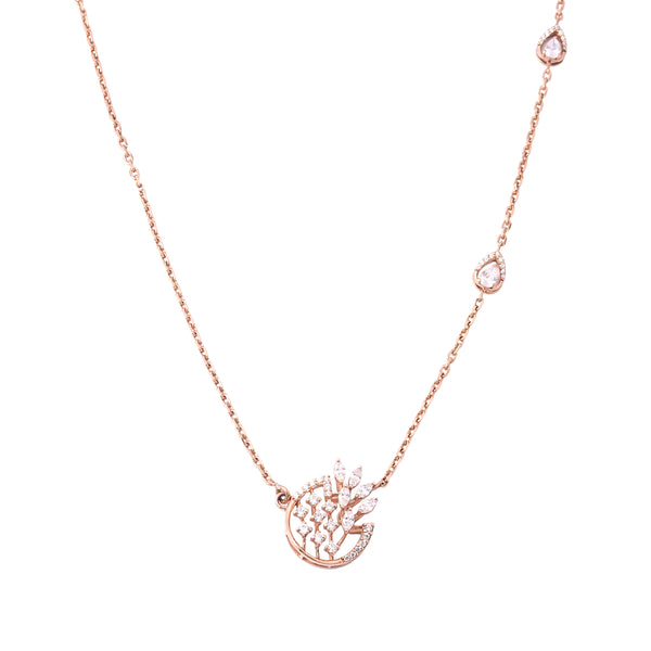 Lunar Sprig Pendant - 925 Silver