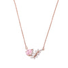 Pink Droplet Vine - 925 Silver