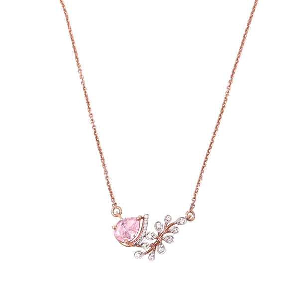 Pink Droplet Vine - 925 Silver
