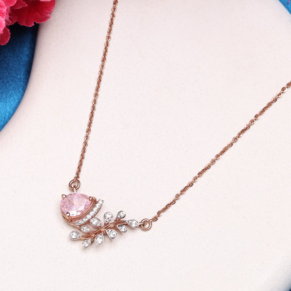 Pink Droplet Vine - 925 Silver