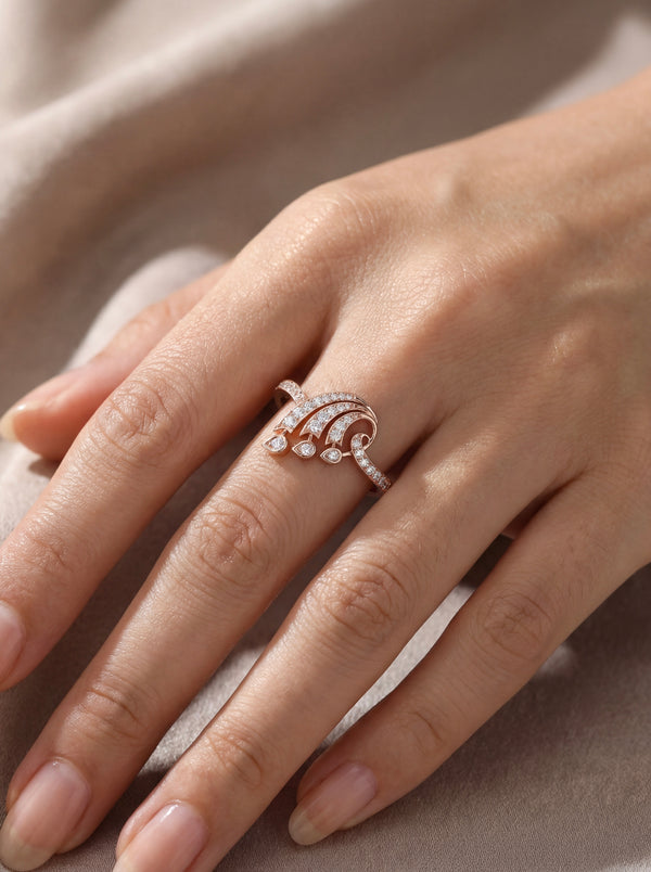 Flowing Grace Ring - 925 Silver