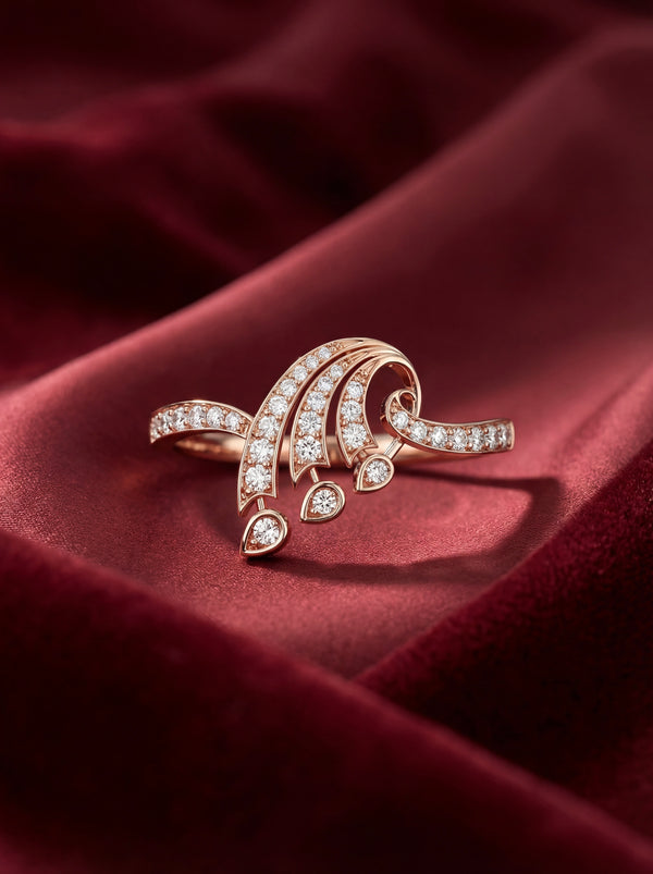 Flowing Grace Ring - 925 Silver