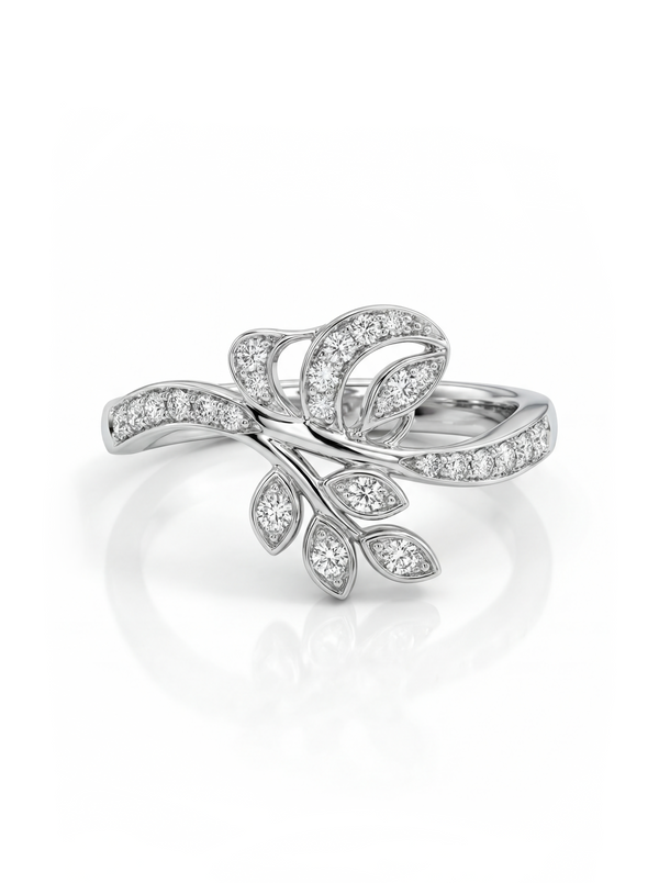 Blooming Branch Ring - 925 Silver